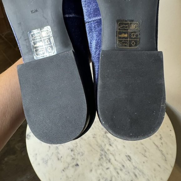 Jack Rogers Sz 10 Blue velvet smoking loafers labrabor retriever dog shoes - Picture 8 of 8